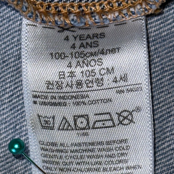 GAP KIDS DENIM JACKET STAR PRINT SZ 4T - Picture 4 of 8